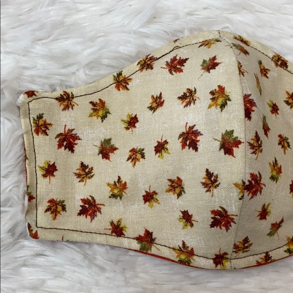 HANDMADE Fall Leaf Mask - Picture 2 of 7